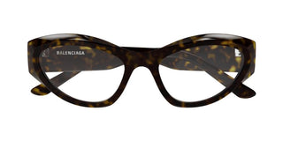 Balenciaga BB0400O women Havana Cat Eye Eyeglasses