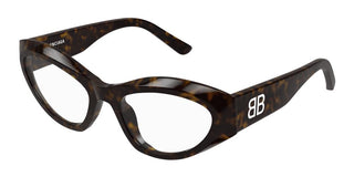 Balenciaga BB0400O women Havana Cat Eye Eyeglasses