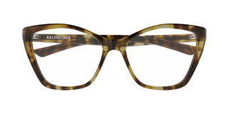 Balenciaga BB0405O women Havana Butterfly Eyeglasses