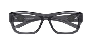 Balenciaga BB0410O men Grey Rectangle Eyeglasses