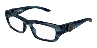 Balenciaga BB0411O unisex Blue Rectangle Eyeglasses