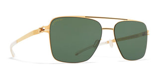 Mykita BERNIE unisex Gold Pilot Sunglasses