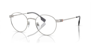 Burberry BE 1384TD men Silver Round Eyeglasses