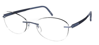 Silhouette BLEND 5555/BA unisex Blue Geometric Eyeglasses