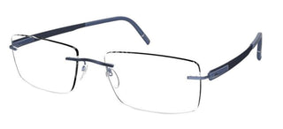 Silhouette BLEND 5555/KK men Blue Geometric Eyeglasses