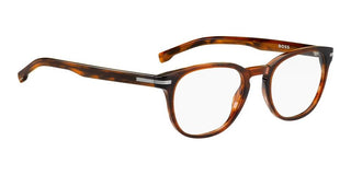 Boss BOSS 1601 men Brown Round Eyeglasses