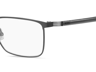 Boss BOSS 1637 men Ruthenium Rectangle Eyeglasses