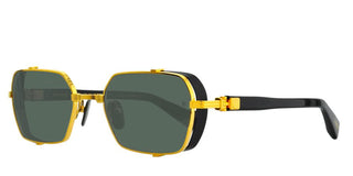 Balmain BRIGADE - III unisex Gold Geometric Sunglasses