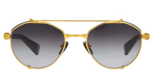 Balmain BRIGADE - IV unisex Black Round Sunglasses