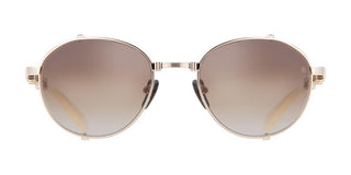 Balmain BRIGADE - I unisex Gold Round Sunglasses