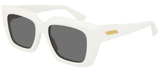 Bottega Veneta BV1030S women White Geometric Sunglasses