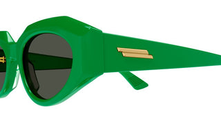 Bottega Veneta BV1031S women Green Geometric Sunglasses