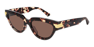 Bottega Veneta BV1035S women Havana Cat Eye Sunglasses