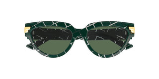 Bottega Veneta BV1035S women Green Cat Eye Sunglasses