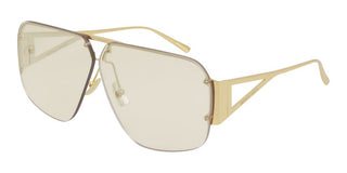 Bottega Veneta BV1065S unisex Gold Pilot Sunglasses