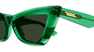 Bottega Veneta BV1101S women Green Pilot Sunglasses