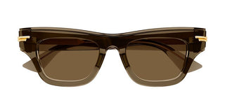 Bottega Veneta BV1122S women Brown Cat Eye Sunglasses