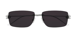 Bottega Veneta BV1126S men Silver Geometric Sunglasses