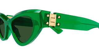 Bottega Veneta BV1142S women Green Geometric Sunglasses