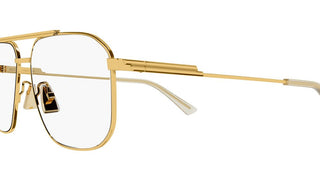 Bottega Veneta BV1159O unisex Gold Squared Eyeglasses