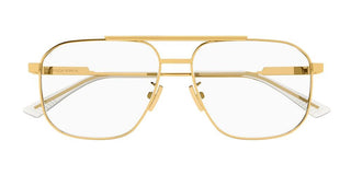 Bottega Veneta BV1159O unisex Gold Squared Eyeglasses