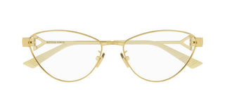 Bottega Veneta BV1188O women Gold Cat Eye Eyeglasses