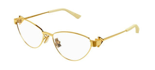 Bottega Veneta BV1188O women Gold Cat Eye Eyeglasses