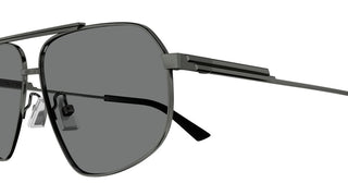 Bottega Veneta BV1194S unisex Ruthenium Geometric Sunglasses