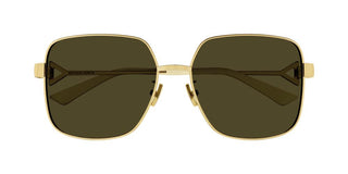 Bottega Veneta BV1199S women Gold Geometric Sunglasses