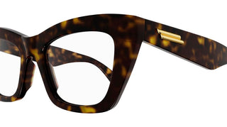 Bottega Veneta BV1215O women Havana Cat Eye Eyeglasses