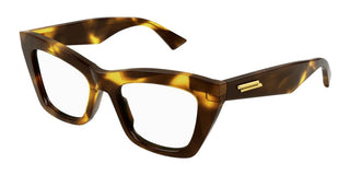 Bottega Veneta BV1215O women Havana Cat Eye Eyeglasses