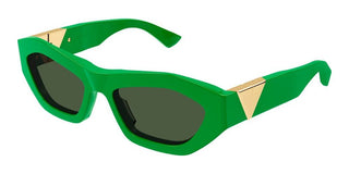 Bottega Veneta BV1221S women Green Squared Sunglasses