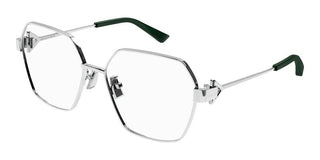 Bottega Veneta BV1224O women Silver Squared Eyeglasses