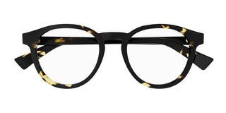 Bottega Veneta BV1225O unisex Havana Pantos Eyeglasses