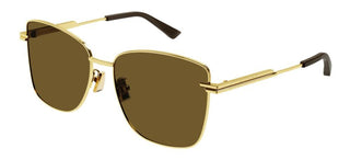 Bottega Veneta BV1237S women Gold Squared Sunglasses