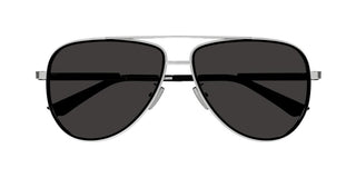 Bottega Veneta BV1240S men Silver Pilot Sunglasses