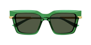 Bottega Veneta BV1242S women Green Squared Sunglasses