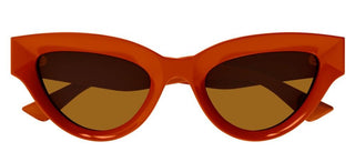 Bottega Veneta BV1250S unisex Orange Squared Sunglasses