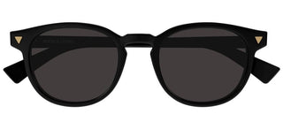 Bottega Veneta BV1253S men Black Round Sunglasses