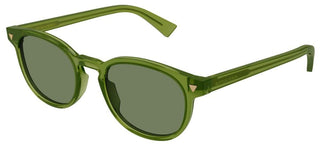 Bottega Veneta BV1253S men Green Round Sunglasses