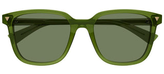 Bottega Veneta Bv1255sa Unisex Green Squared Sunglasses