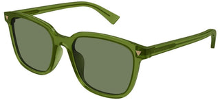 Bottega Veneta Bv1255sa Unisex Green Squared Sunglasses