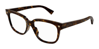 Bottega Veneta BV1257O women Havana Squared Eyeglasses