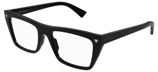 Bottega Veneta BV1258O unisex Black Squared Eyeglasses