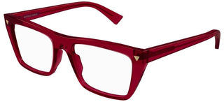 Bottega Veneta BV1258O unisex Red Squared Eyeglasses