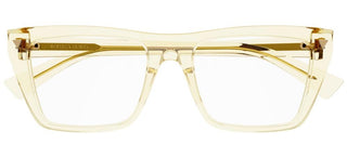 Bottega Veneta BV1258O unisex Yellow Squared Eyeglasses