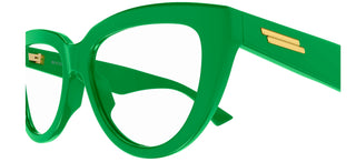 Bottega Veneta BV1259O women Green Squared Eyeglasses