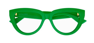 Bottega Veneta BV1259O women Green Squared Eyeglasses