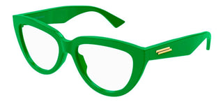 Bottega Veneta BV1259O women Green Squared Eyeglasses