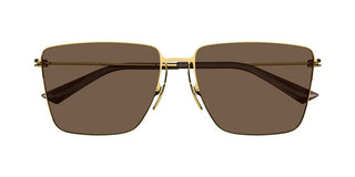 Bottega Veneta BV1267S men Gold Squared Sunglasses